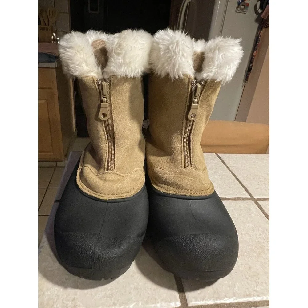 Ozark Trail Mid-Calf Women's Winter Thinsulated Insulated Boots Zippered Size 6